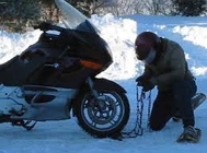 Ketahanan Korosi Anti Skid Chains ATV Motorcycle Snow Chain
